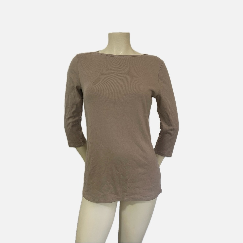 Women's 3/4 Sleeve Top - khaki